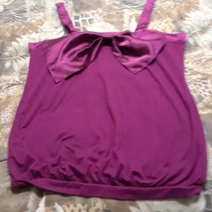 Charlotte Russe Top w/ Satin Bow